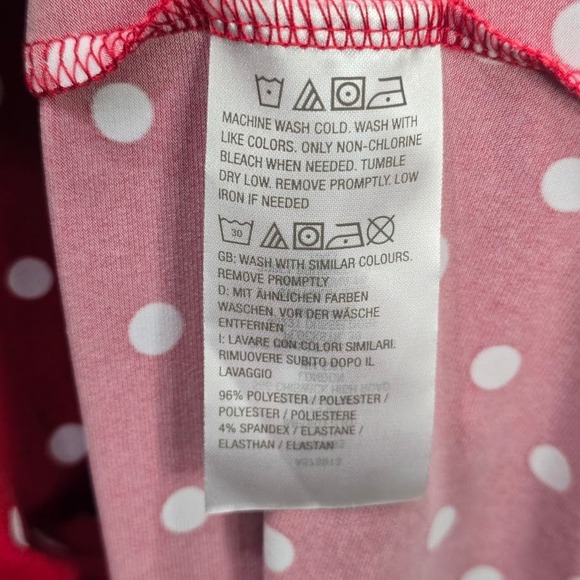 Susan Graver Midi Dress 2XP‎ Red Polka Dot V Neck Flutter Sleeve Liquid Knit - Picture 3 of 9